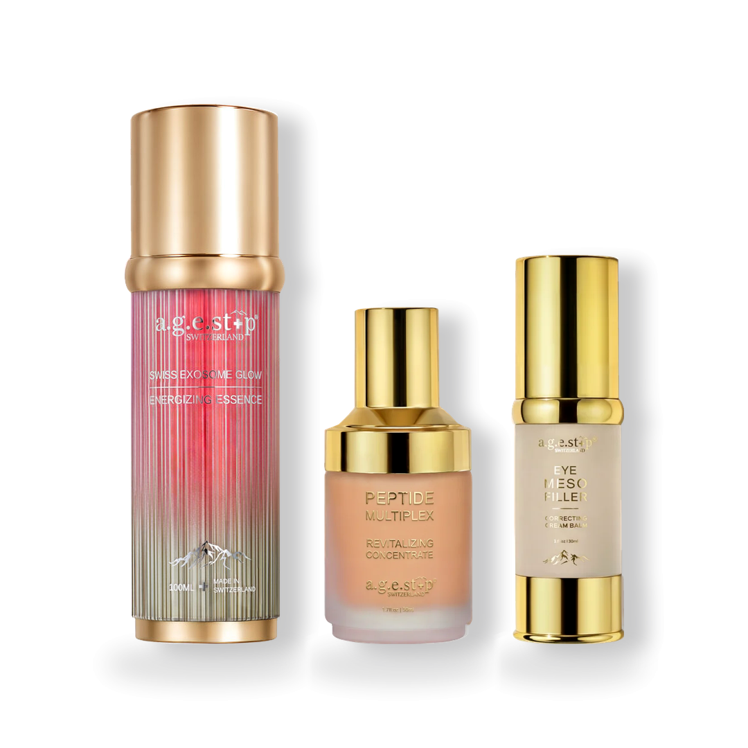 EXOSOME + PEPTIDE LIFT & GLOW Set, 3 Full-Size Products, 120+50+30 ml
