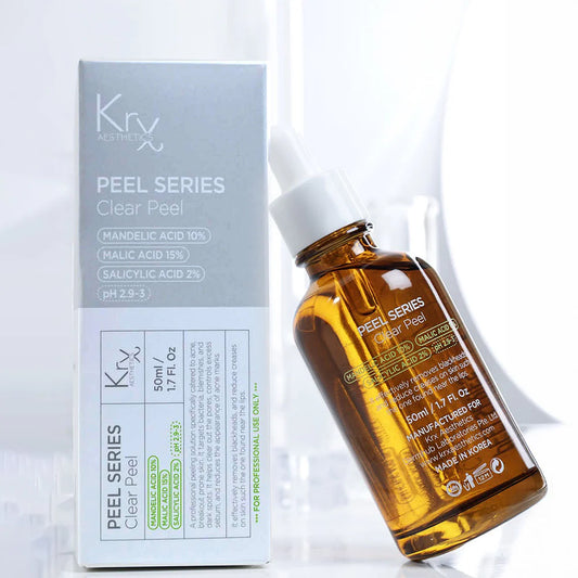 CLEAR PEEL PH 2,9 (MANDELIC + SALICYLIC + MALIC ACIDS), Пилинг для проблемной кожи, Krx Aesthetics, 50 ml
