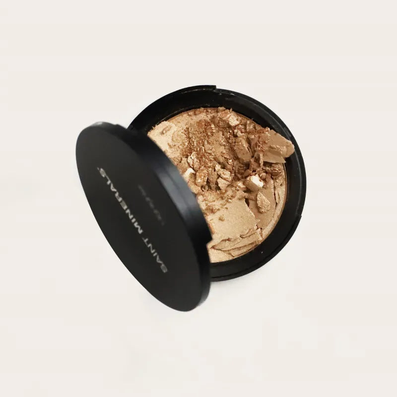 PRESSED HIGHLIGHTER – GOLDEN GLOW хайлайтер, Sain Minerals, 8 г